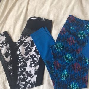 Two pairs of Zella full length leggings.